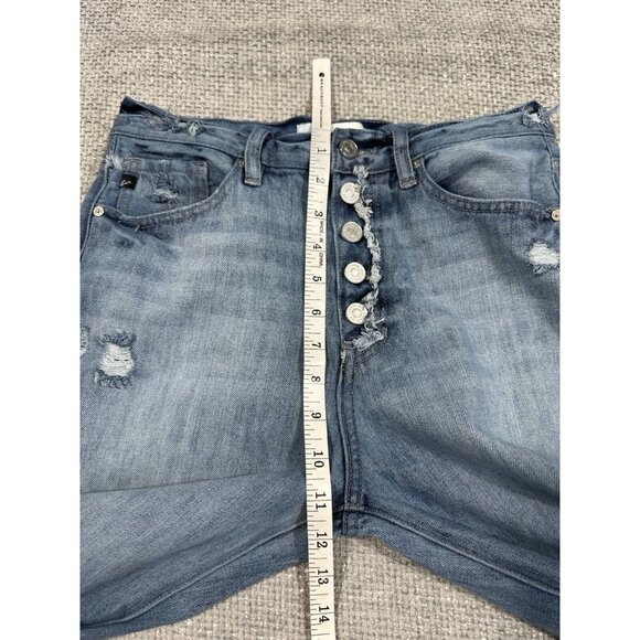 KanCan Blue Distressed Flare Jeans - Picture 8 of 12